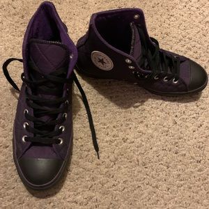 Purple converse chuck Taylor’s size 10.5